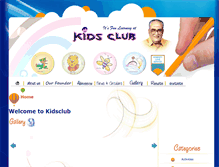 Tablet Screenshot of kidsclubschool.com