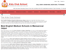 Tablet Screenshot of kidsclubschool.net